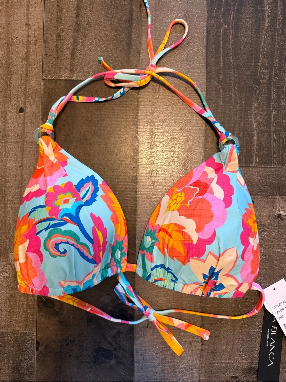 NWT La Blanca Island Goddess Breezy Beauty Floral Triangle - Multiple sizes